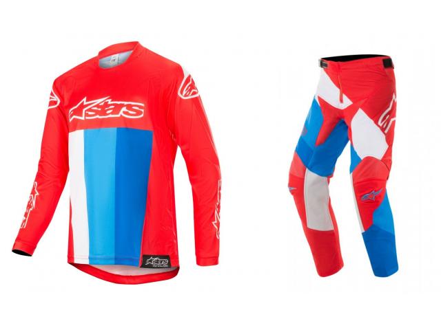 Completo Alpinestars Bambino Racer Venom Rosso/Bianco/Blu