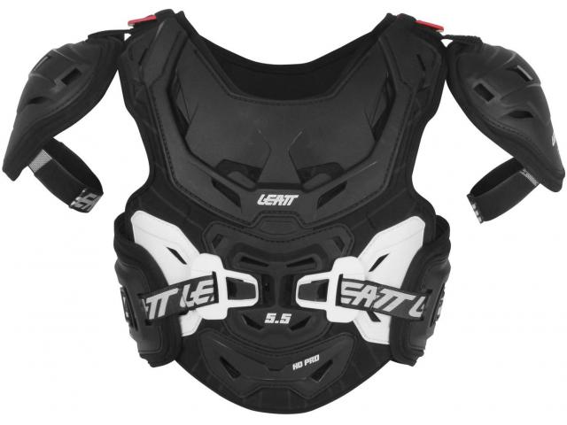 Pettorina LEATT Chest Protector 5.5 PRO HD Junior Black/White