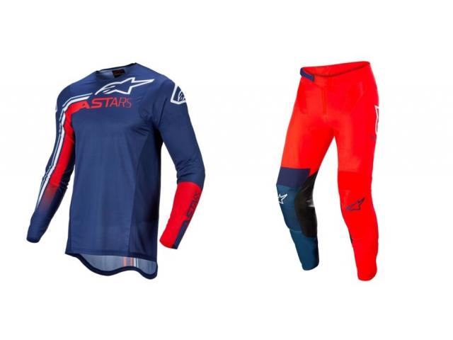 Completo Alpinestars Supertech Blaze Blu/Rosso/Bianco