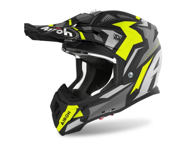 Casco Airoh Aviator Ace Swoop Yellow Matt