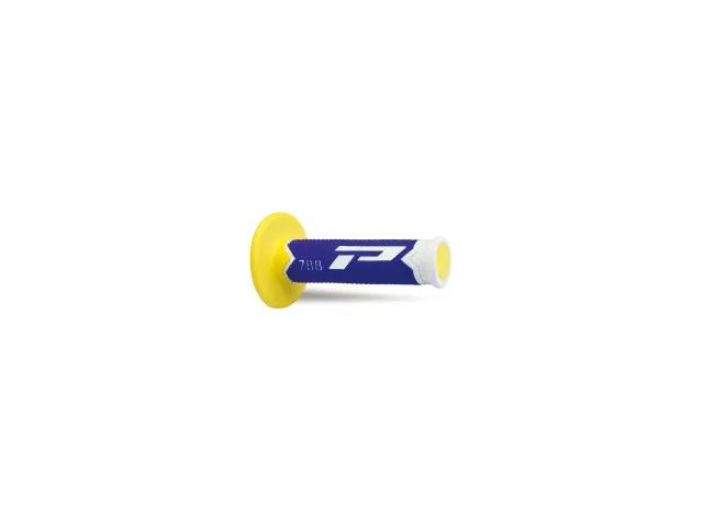 Manopole Mx 788-245 - Tripla Densità - Bianco/Blu/Giallo Senza Foro