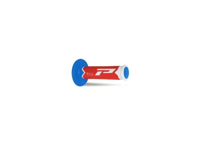 Manopole Mx 788-256 - Tripla Densità - Bianco/Rosso/Azzurro Senza Foro