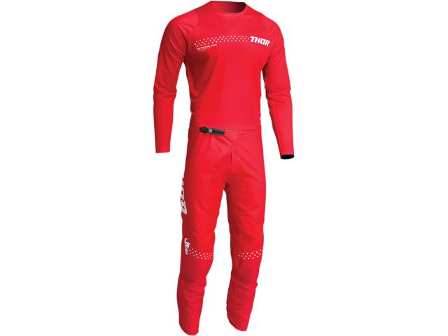 Completo Motocross THOR Youth Sector Minimal Rosso