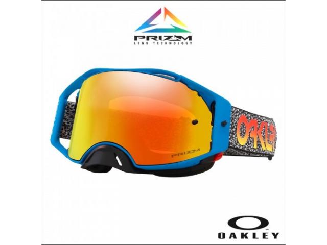 Oakley Airbrake MX Blue Crackle - Lente Prizm Torch Iridium