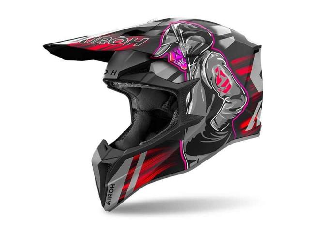 Casco Airoh Wraaap Cyber Rosso