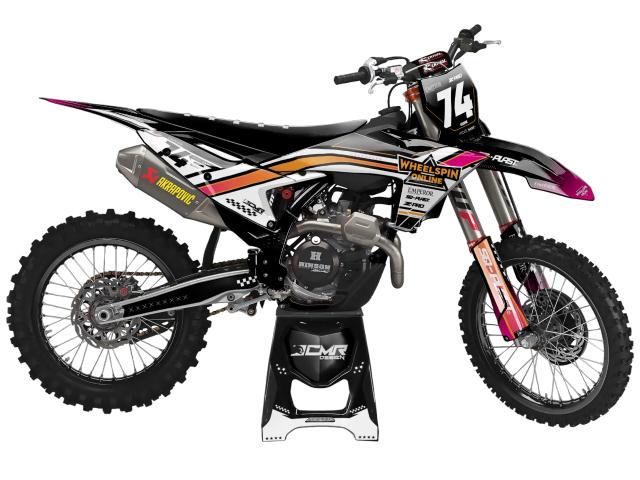 Kit Grafiche Motocross KTM Adesivi Personalizzati EMPEROR Design