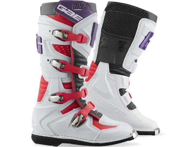 Stivali Gaerne GXJ Bambino Bianco/Rosso/Viola