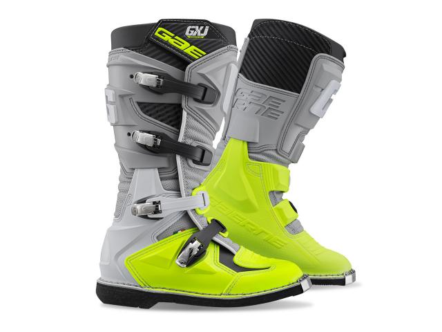 Stivali Gaerne GXJ Bambino Grigio/Verde Fluo