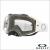Oakley Airbrake MX Tuff Blocks Bianco- Lente Chiara