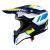 Casco Airoh Wraaap Vision Giallo Fluo Blu Lucido