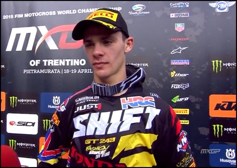 Vittoria Tim Gajser, Team Gariboldi, sponsored by Fashionbike