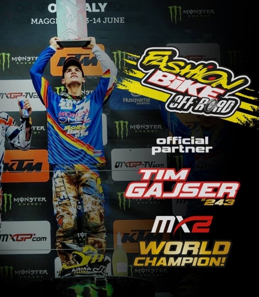 Fashionbike e Tim Gajser Campioni del Mondo. 