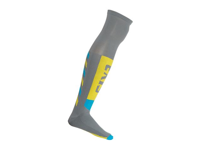 Calza Lunga Mot S Knee Grey-Yellow