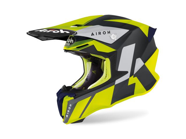 Casco Airoh Twist 2.0 Lift Giallo/Blue Matt