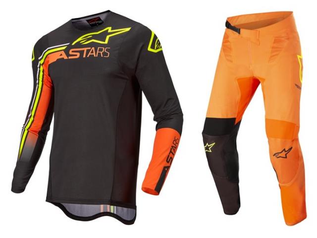 Completo Alpinestars Supertech Blaze Nero/Aracione/Giallo