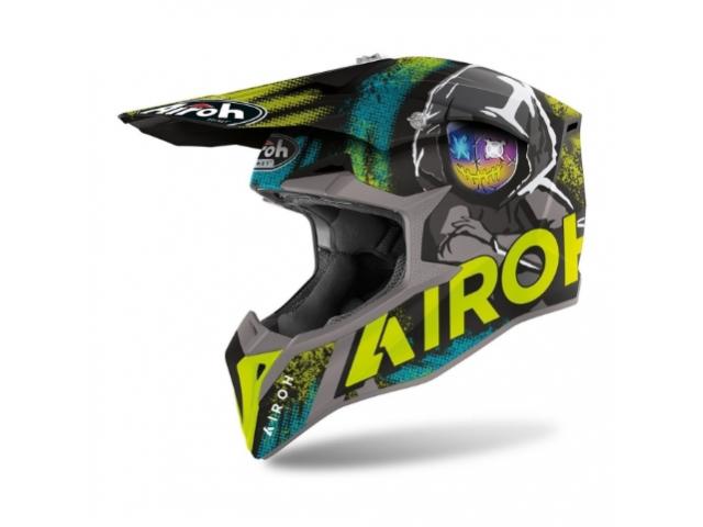 Casco Airoh Wraap Alien Giallo Opaco