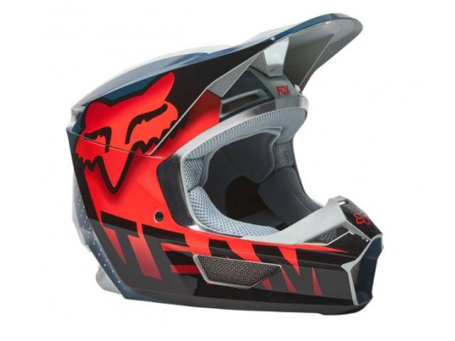 Casco FOX V1 Trice Grey/Orange