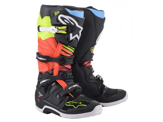 Stivali Alpinestars Tech 7 Nero/Giallo/Rosso