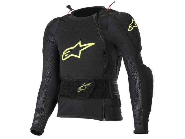 Pettorina Alpinestars Bambino Bionic Plus Nero/Giallo Fluo