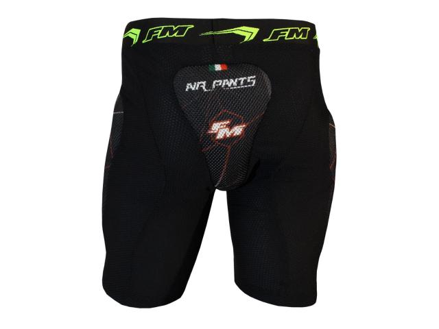 Pantaloncini Protettivi Moto Cross Enduro FM Racing Air Pants Nero Rosso