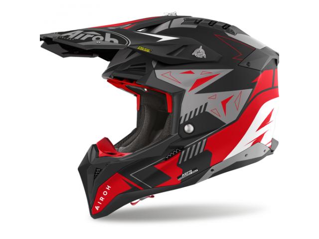 Casco Airoh Aviator 3 Spin Red Matt