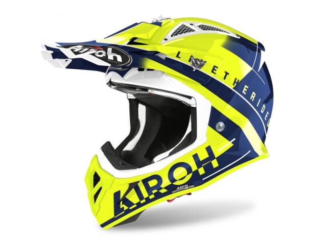 Casco Airoh Aviator Ace Amaze Blue Gloss