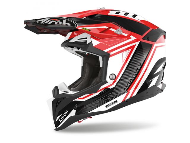 Casco Airoh Aviator 3 League Red Gloss