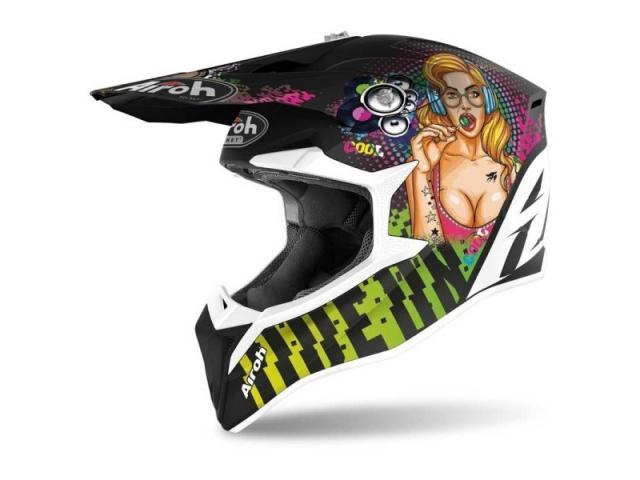 Casco Airoh Bambino Airoh Wraap Pin Up Matt