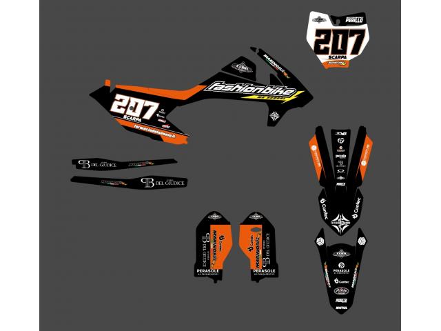 Grafiche Personalizzate FashionBike KTM SX/ SX-F Black-Orange