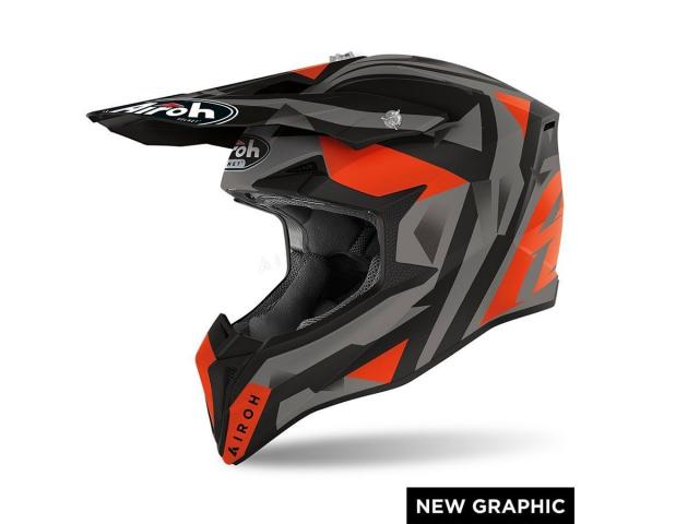 Casco Airoh Wraap Sequel Orange Matt