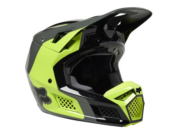 Casco FOX V3 RS Efekt Yellow