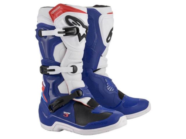 Stivali Alpinestars Tech 3 Blu/Bianchi/Rossi