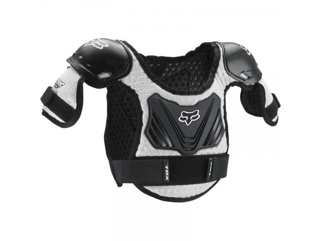 Pettorina FOX Peewee Titan Roost - Black/Silver