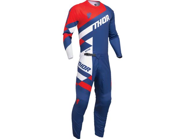 Completo Motocross THOR Sector Rosso-Blu