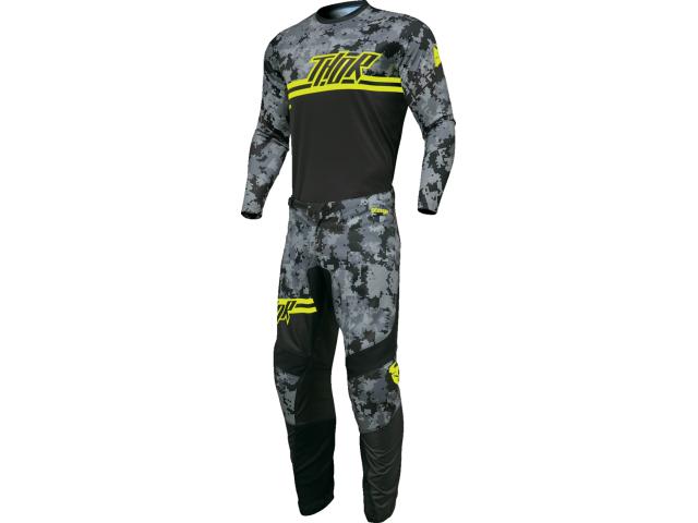 Completo Motocross THOR Youth Sector Digi Nero-Mimetico