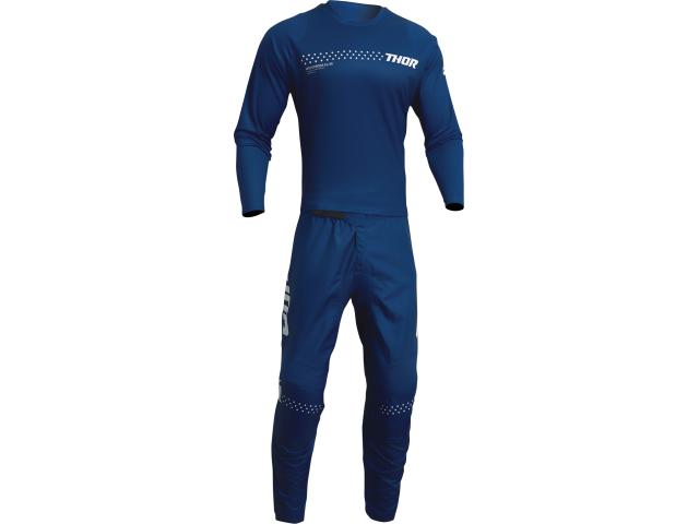 Completo Motocross THOR Youth Sector Minimal Blu