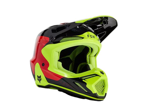 Casco FOX V3 Revise - Red/Yellow