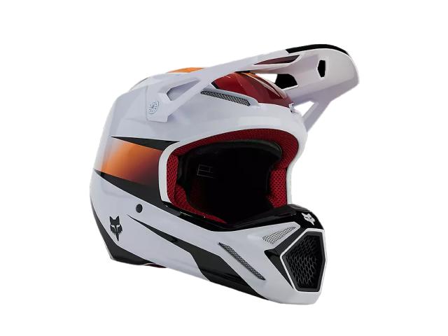 Casco FOX Youth V1 Flora - White/Black