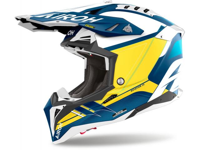 Casco Airoh Aviator 3 Saber Blue Matt