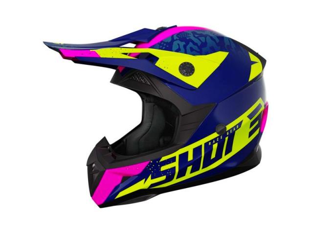 Casco SHOT Bambino Pulse Airfit Nen Yellow - Pink Glossy