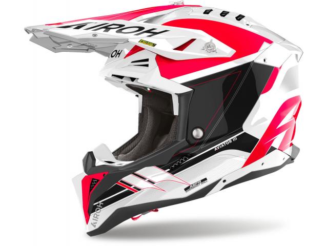 Casco Airoh Aviator 3 Saber Red Gloss