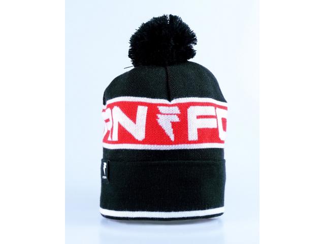 Beanie Black Red Sport