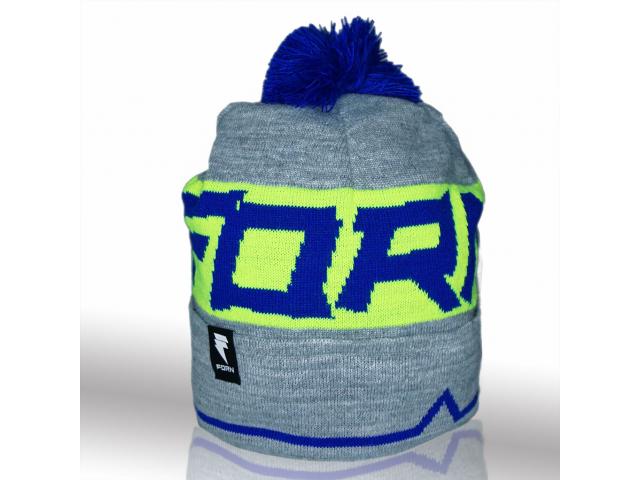 Beanie Grey Blue Sport