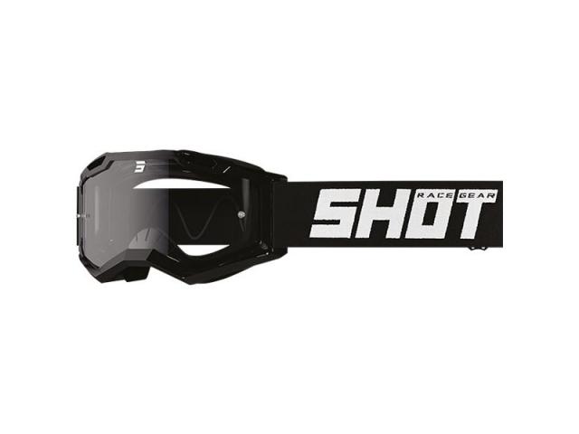 Occhiale Shot Assault 2.0 Solid Nero Con Lente Trasparente