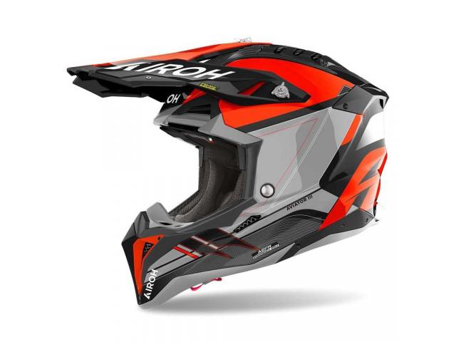 Casco Airoh Aviator 3 Saber Orange Gloss