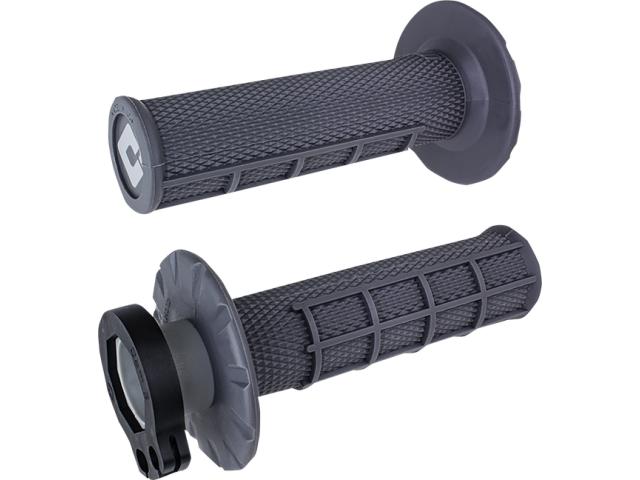 Manopole ODI Grips Half Waffle V2 Grigie