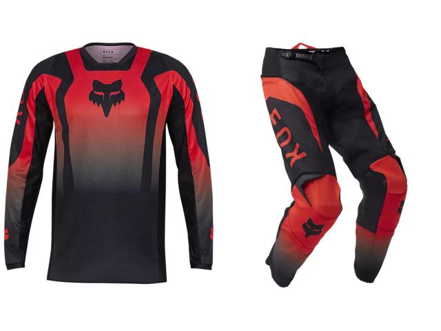 Motocross Abbigliamento Fox 2021 Completo FOX 180 Lean Rosso