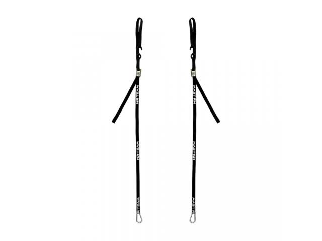Coppia Cinghie Fissaggio Moto Tie-Down 25mm Nero-Nero