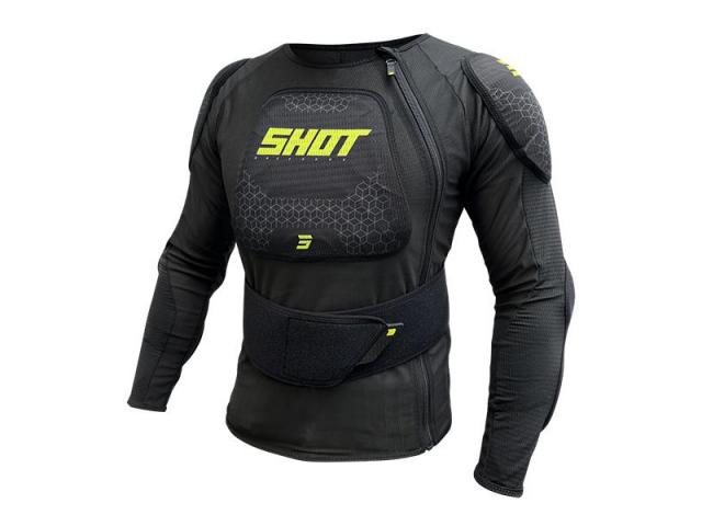 Giacca Protettiva Airlight Bambino Shot Optimal Nero-Giallo Neon