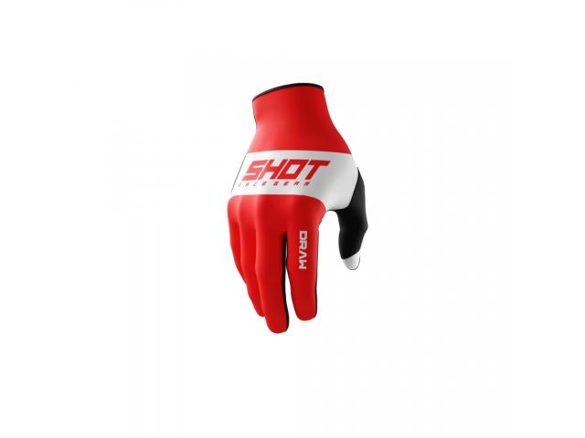 Guanti Shot Bambino Draw Rosso-Bianco